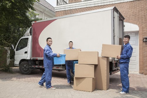 Man and van removal vehicle ready for a local move in Merton