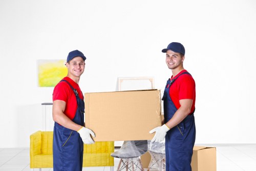 Local office removals team handling commercial furniture in Merton