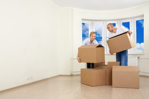 Careful boxing and labelling of household belongings