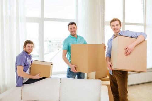 Careful furniture handling during removals in Merton