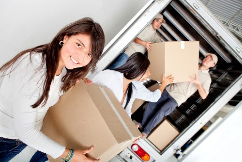 Furniture and belongings loaded for a smooth move in Merton