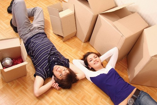 Commercial removals van support for an office move in Merton