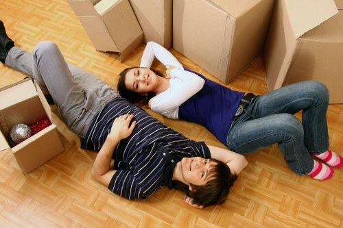 Careful packing materials used for a local removal service in Merton